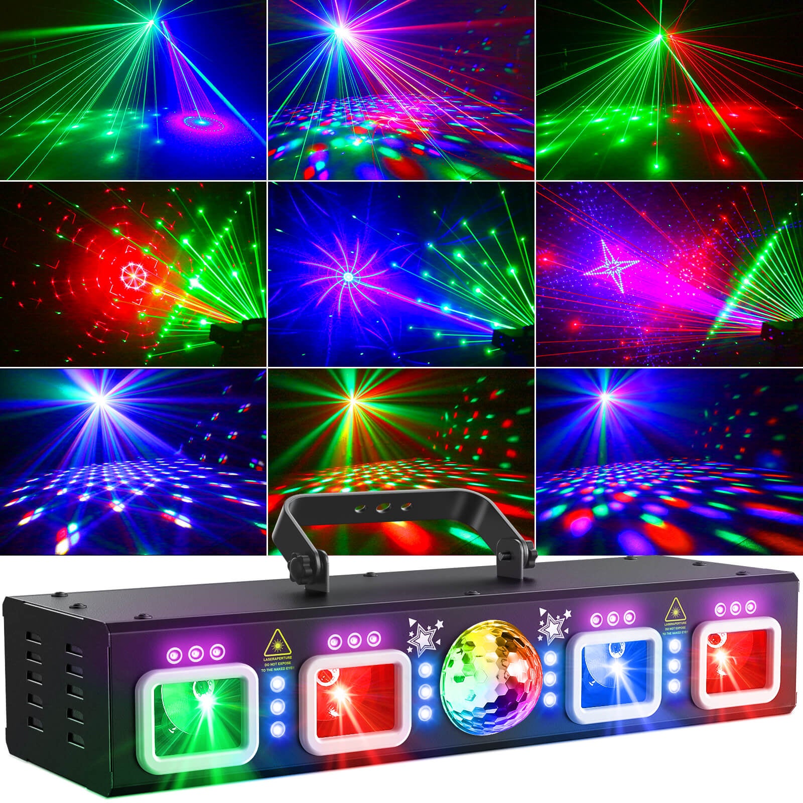 Ehaho L2500 Discolicht Partylicht mit Stativ
