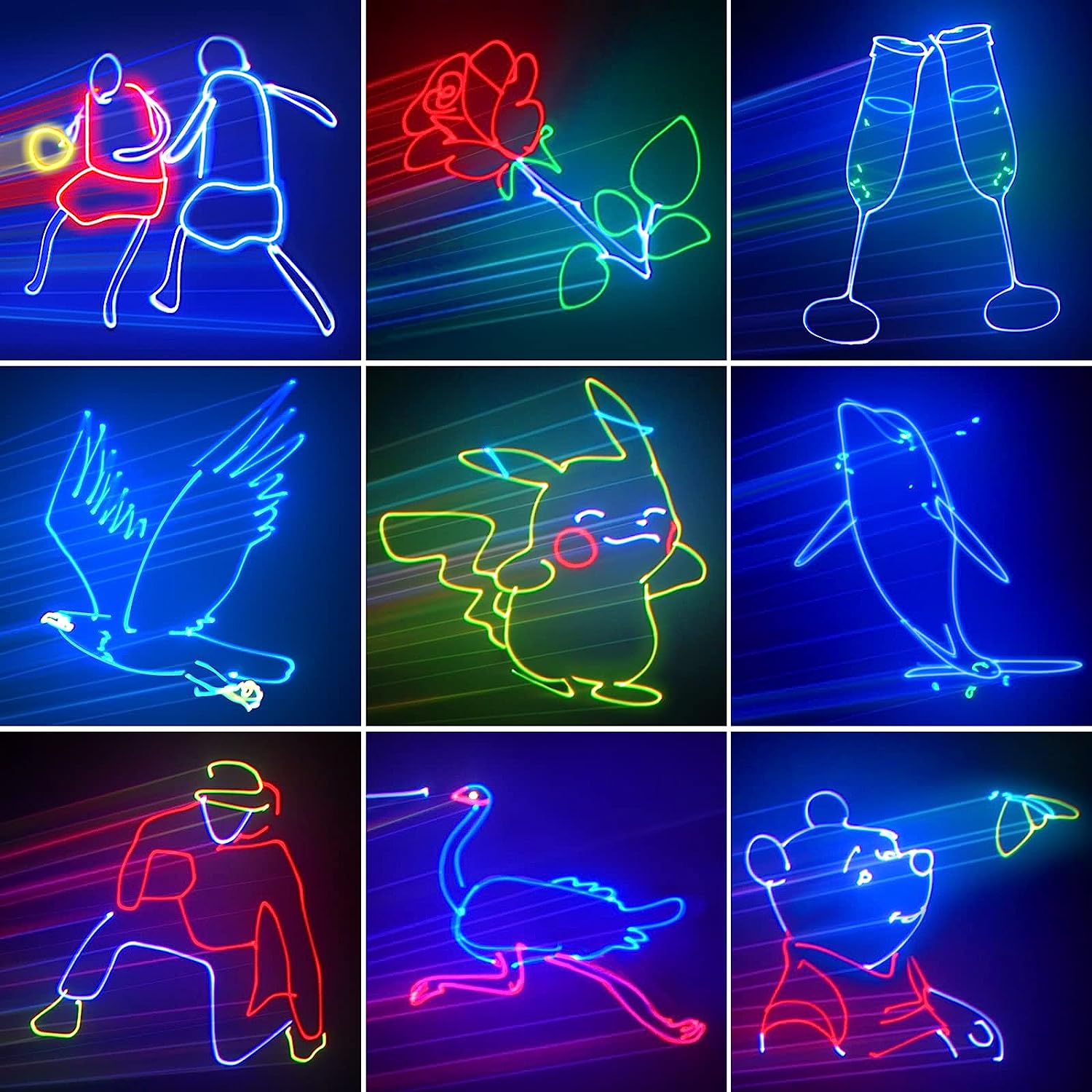Ehaho L2600 3D DJ Discolicht Partylicht
