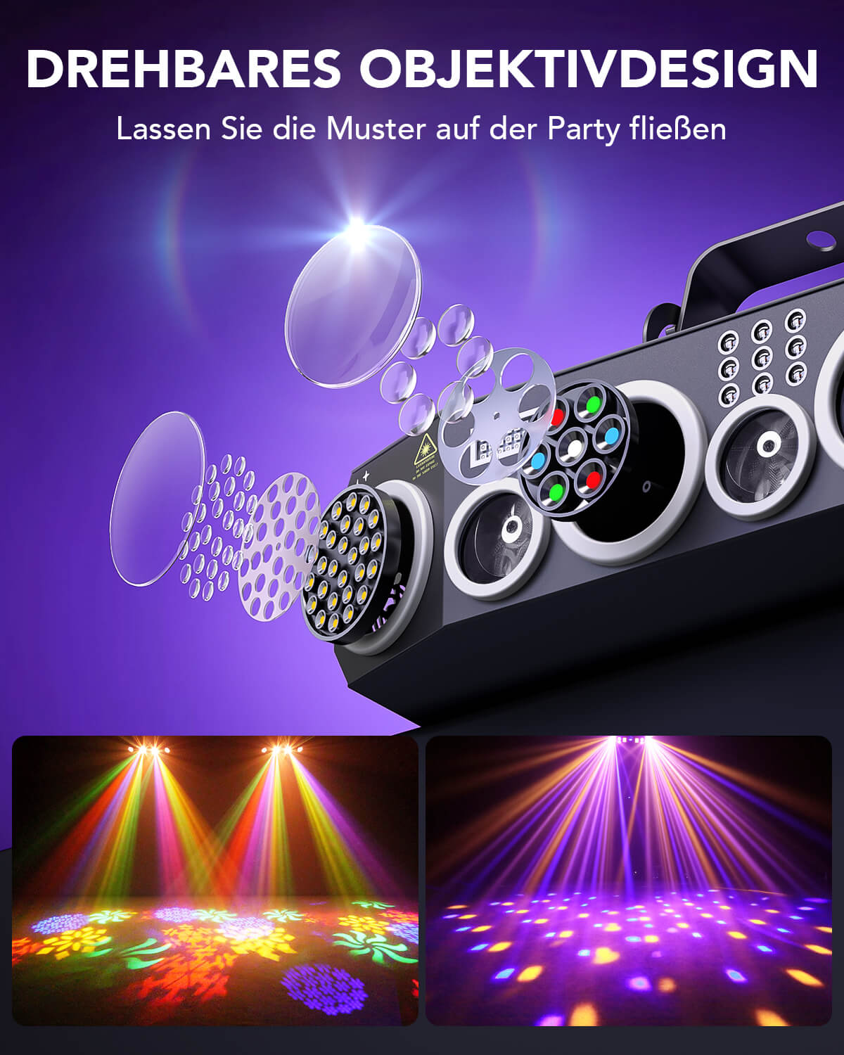 Ehaho L2700B Discolicht Partylicht