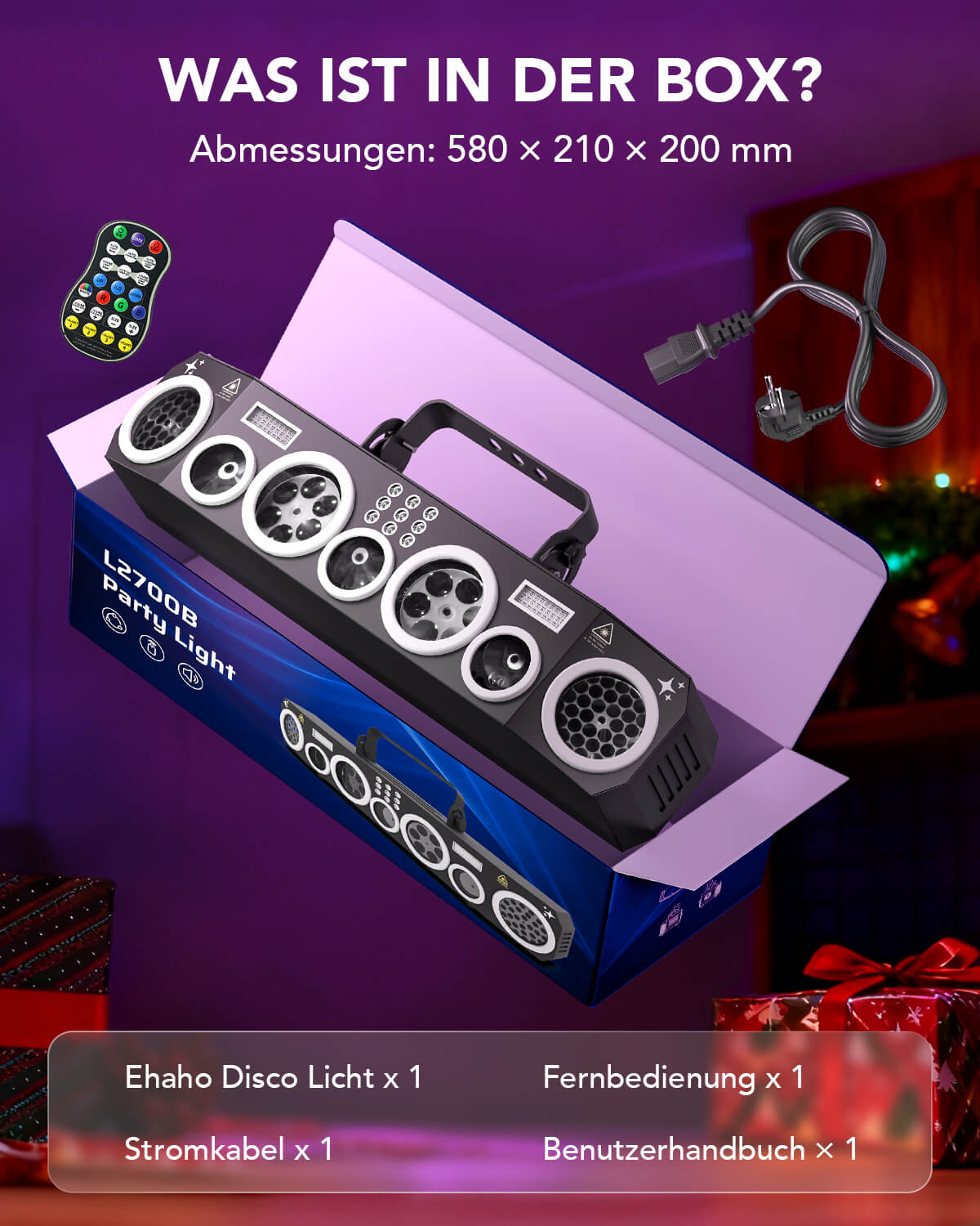 Ehaho L2700B Discolicht Partylicht