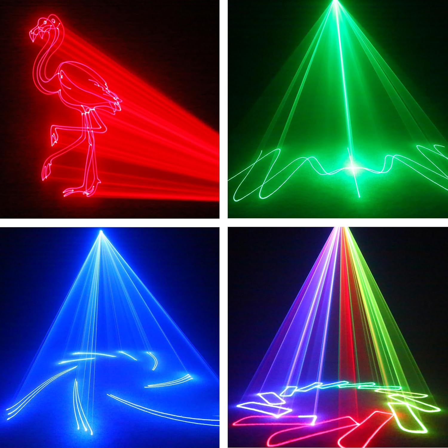 Ehaho L2400 3D Discolicht Partylicht | Animation Auswählen Größe ändern