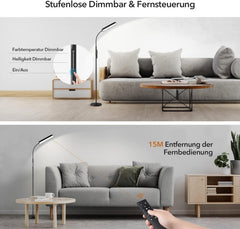 Ehaho Stehlampe LED Dimmbar | 1200 Lumen
