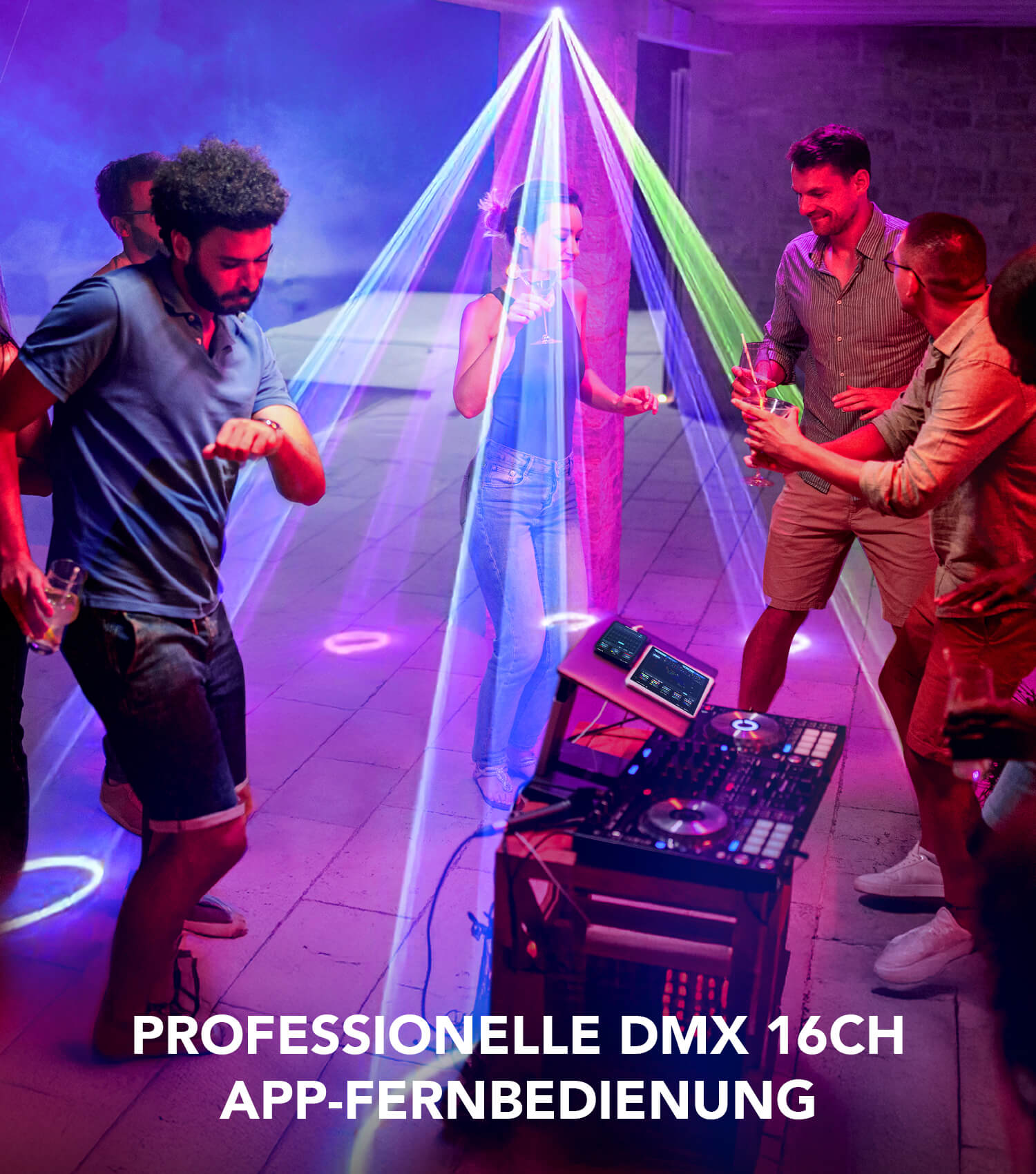 Ehaho L2400-002 3D DJ Discolicht Partylicht