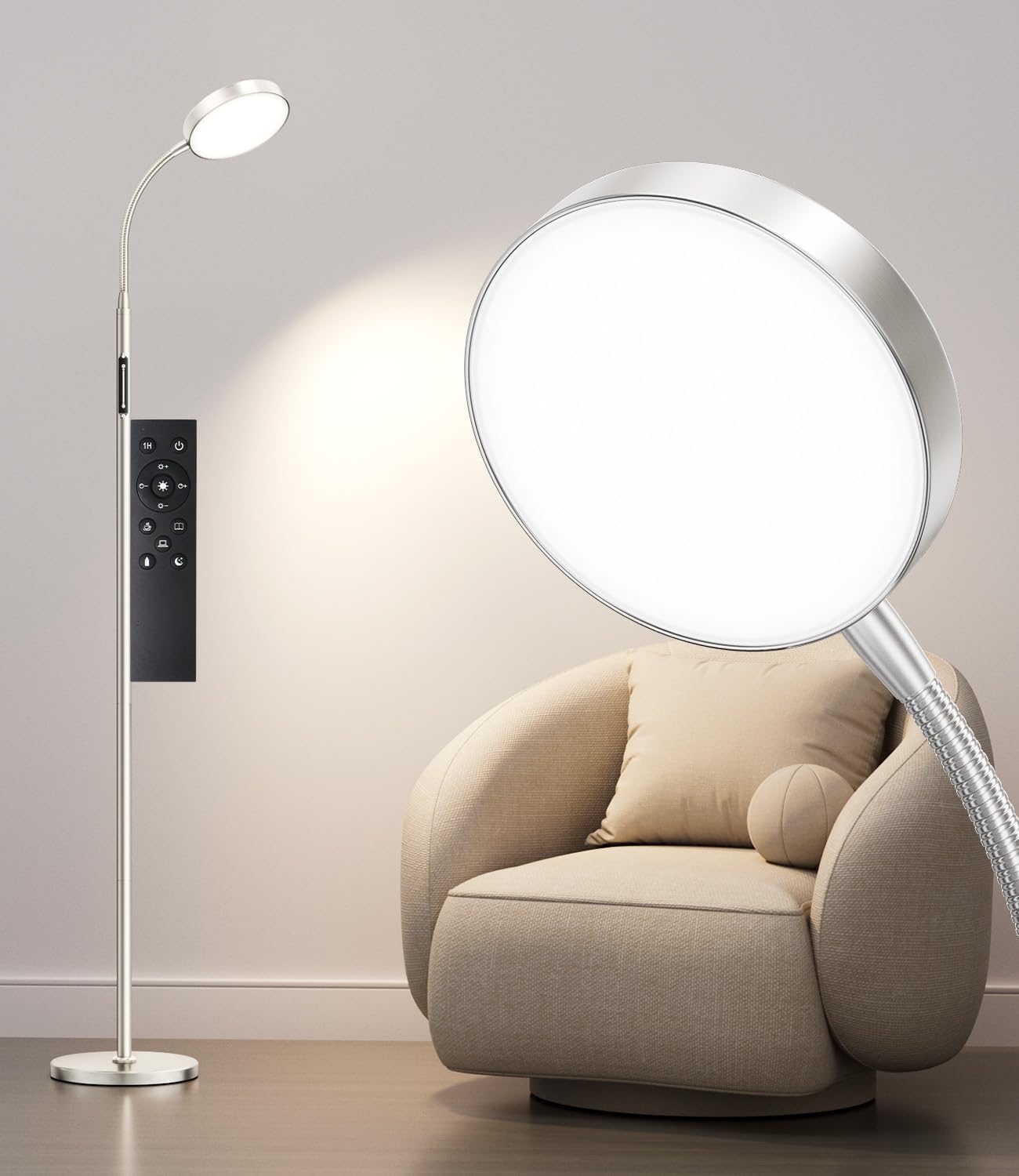 Ehaho Stehlampe LED Dimmbar | 1000 Lumen